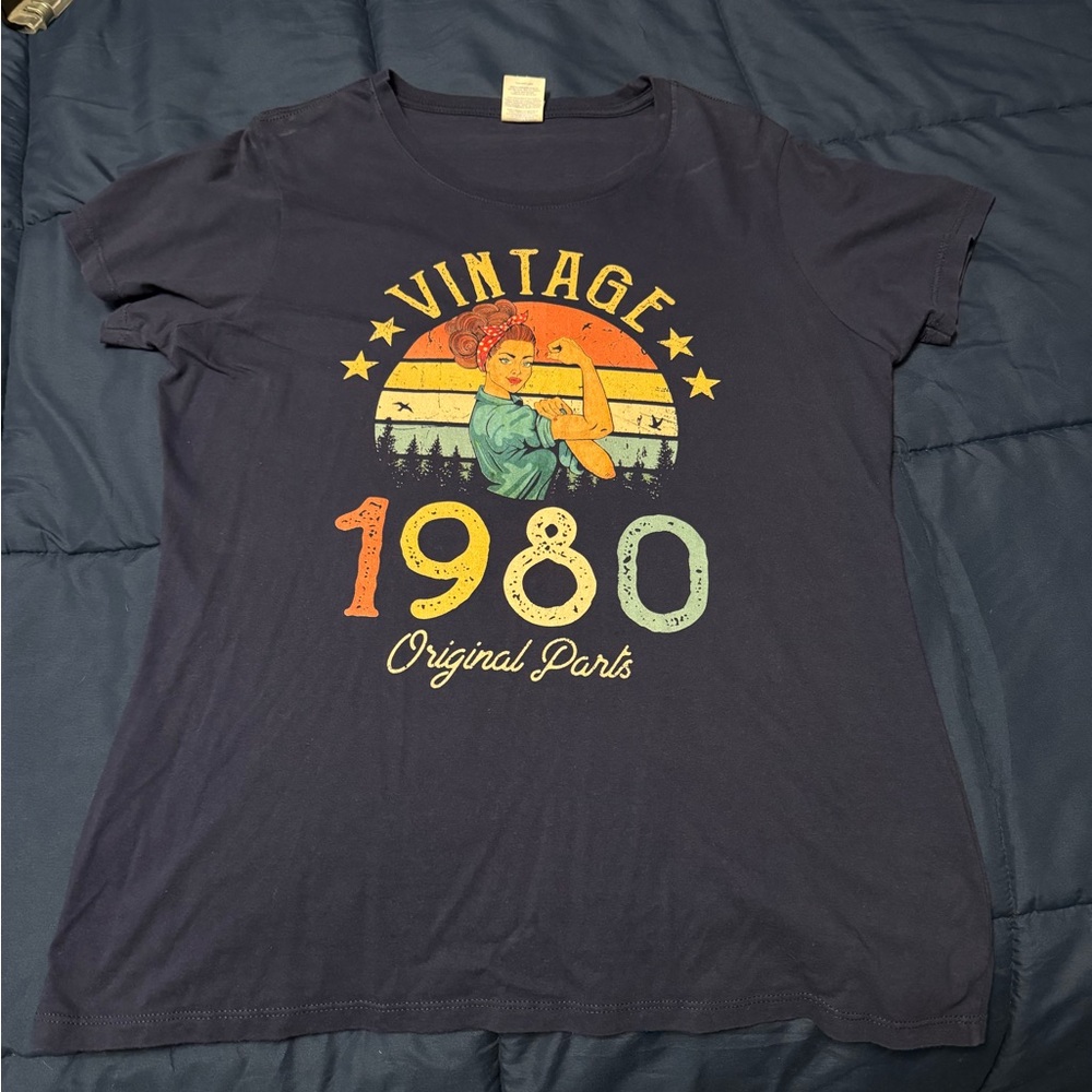 Vintage original parts 1980 tee